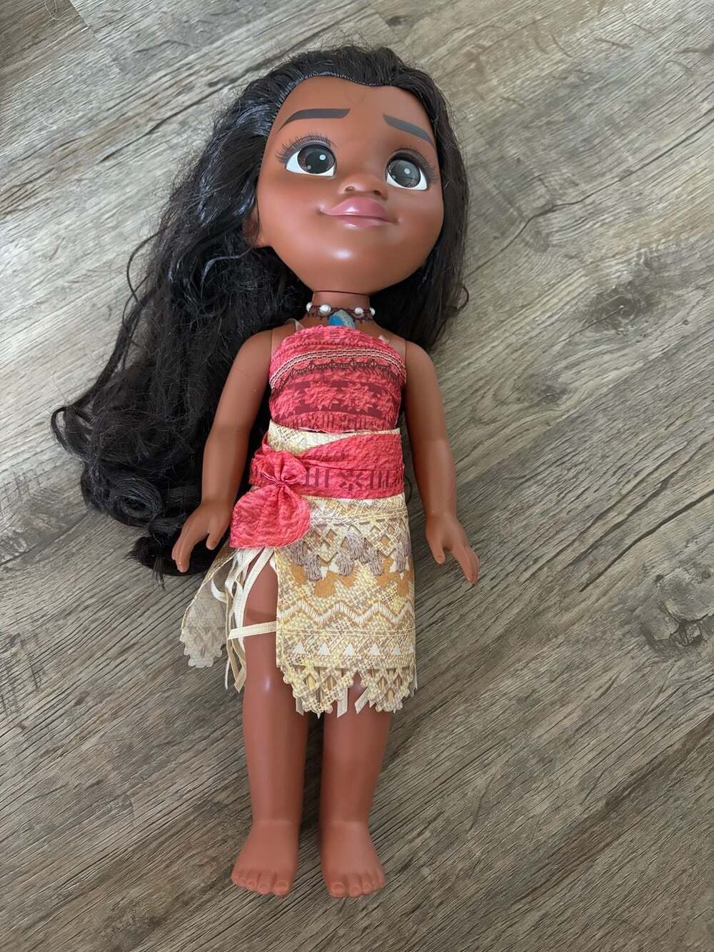 Disney Moana Doll 13" Tall Long Hair With Clothes Movie Figure Does Not Talk